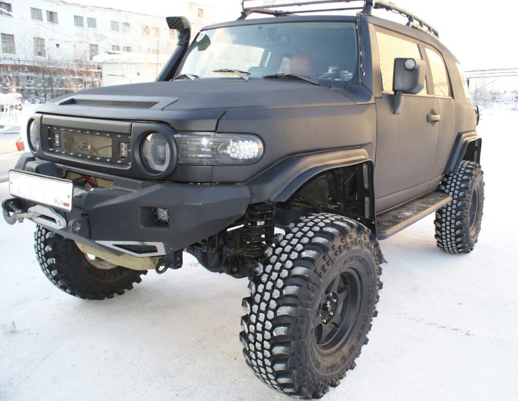 FJ Cruiser перетяжка потолка алькантарой