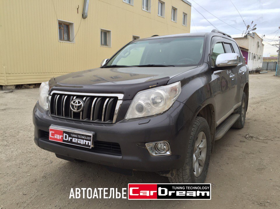 Перетяжка салона автомобиля кожей Toyota Land Cruiser Prado 150