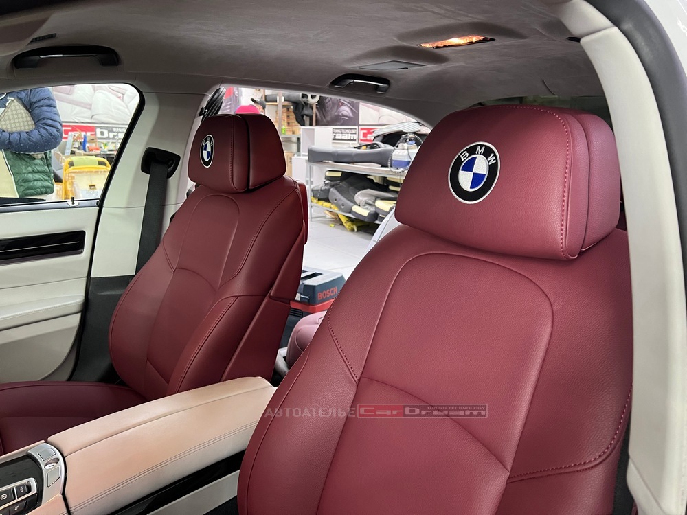 Перетяжка сидений BMW 7 series Individual