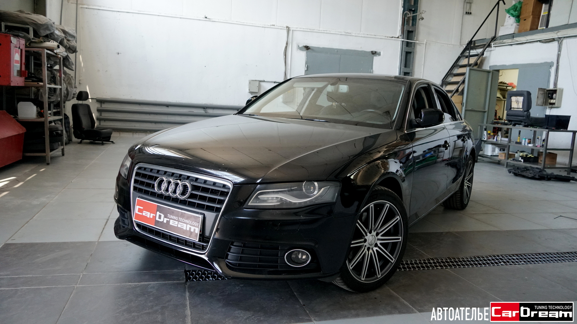 AUDI A4 / Перетяжка салона кожей Nappa Black